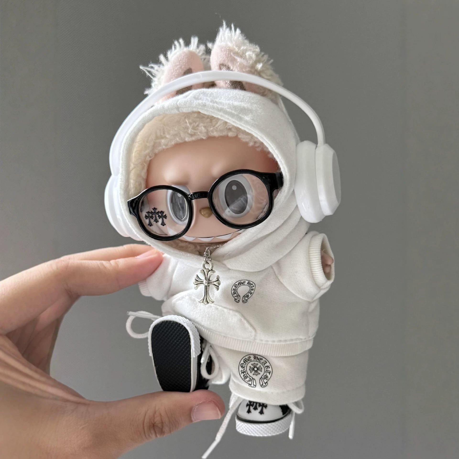 フルセット!上質な日常 LABUBU ラブブ高級カジュアル 15-17cm用 フルコーデ おしゃれ 可愛い the monsters 1.0 2.0 3.0