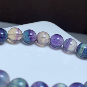 19.透明度高☆美グラデーションフローライト・ブレスレット