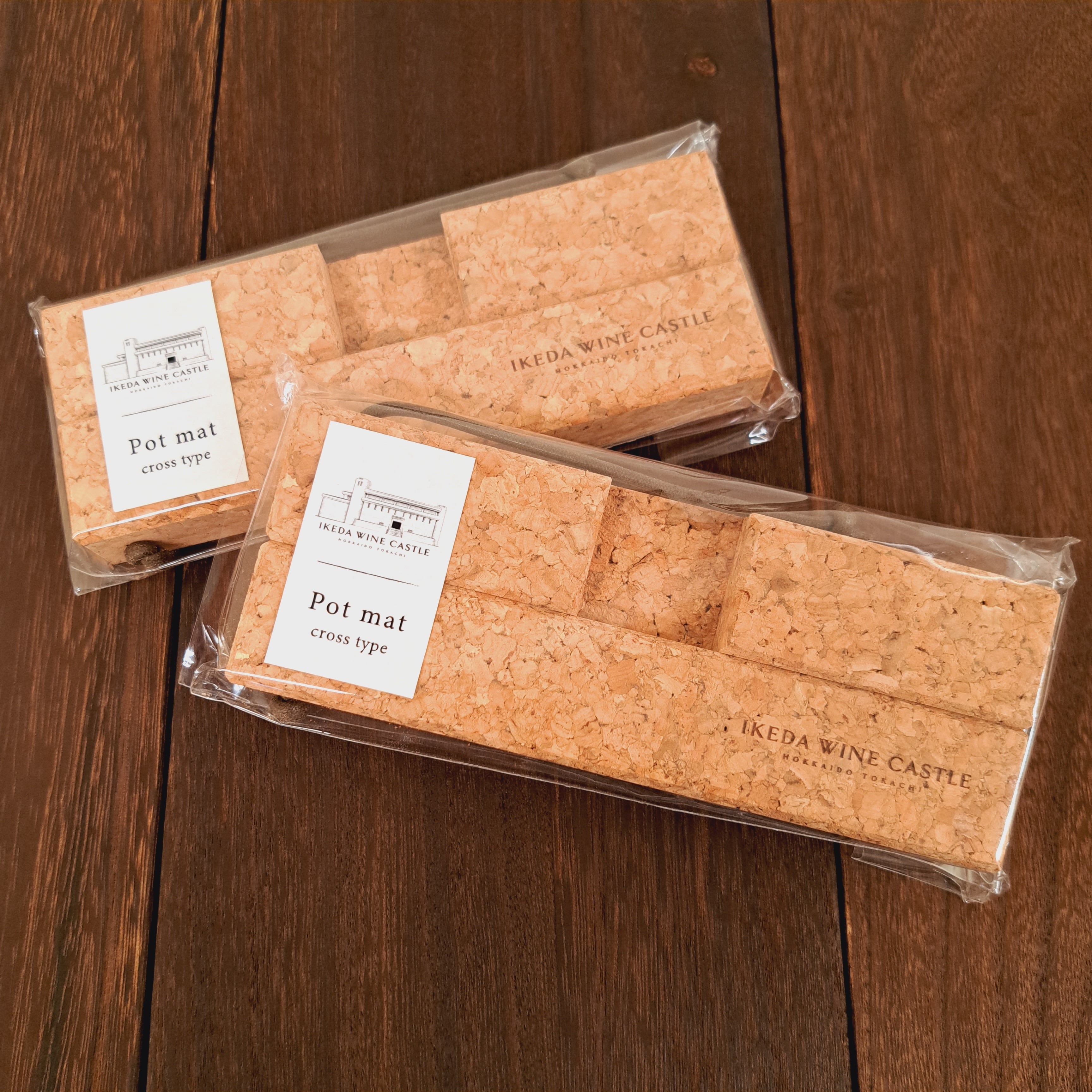ロゴ入り コルクポットマット cross type | いけだ・オンライン・マルシェ