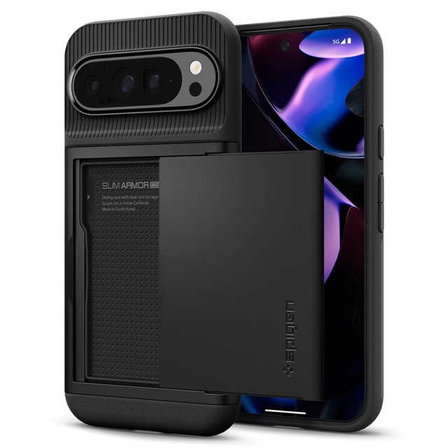 Spigen 【Made for Google 公式認定】 Pixel 9 Pro XL ケース スリム・アーマー CS (ブラック)