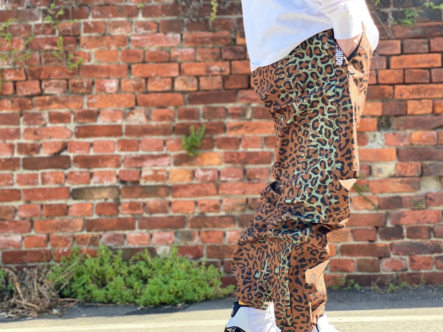 SUPREME 19AW GORE-TEX TAPED SEAM PANT SMALL LEOPARD 150JB3791 