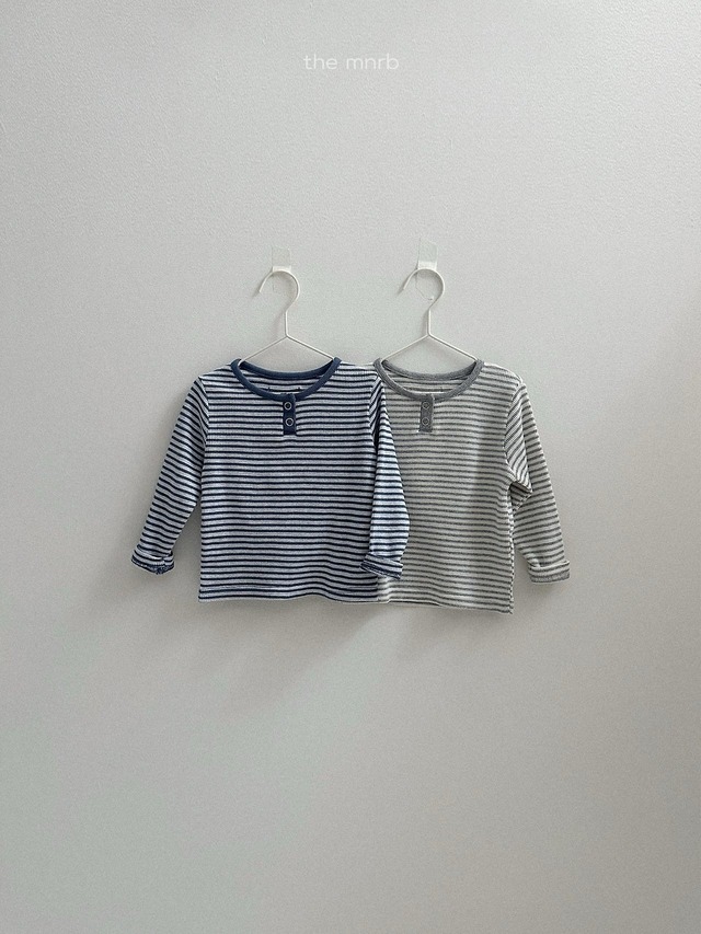 【予約商品】mini robe / Edie Striped T-shirt