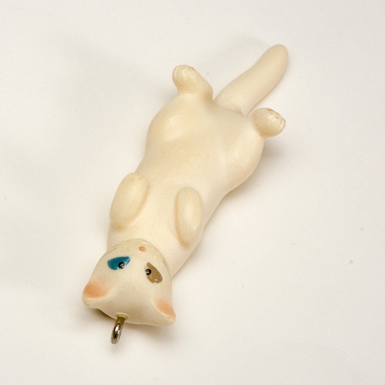 ペットラバーズ 猫どん LadyCat vol,7 白 ビーズ ストラップ N-2706