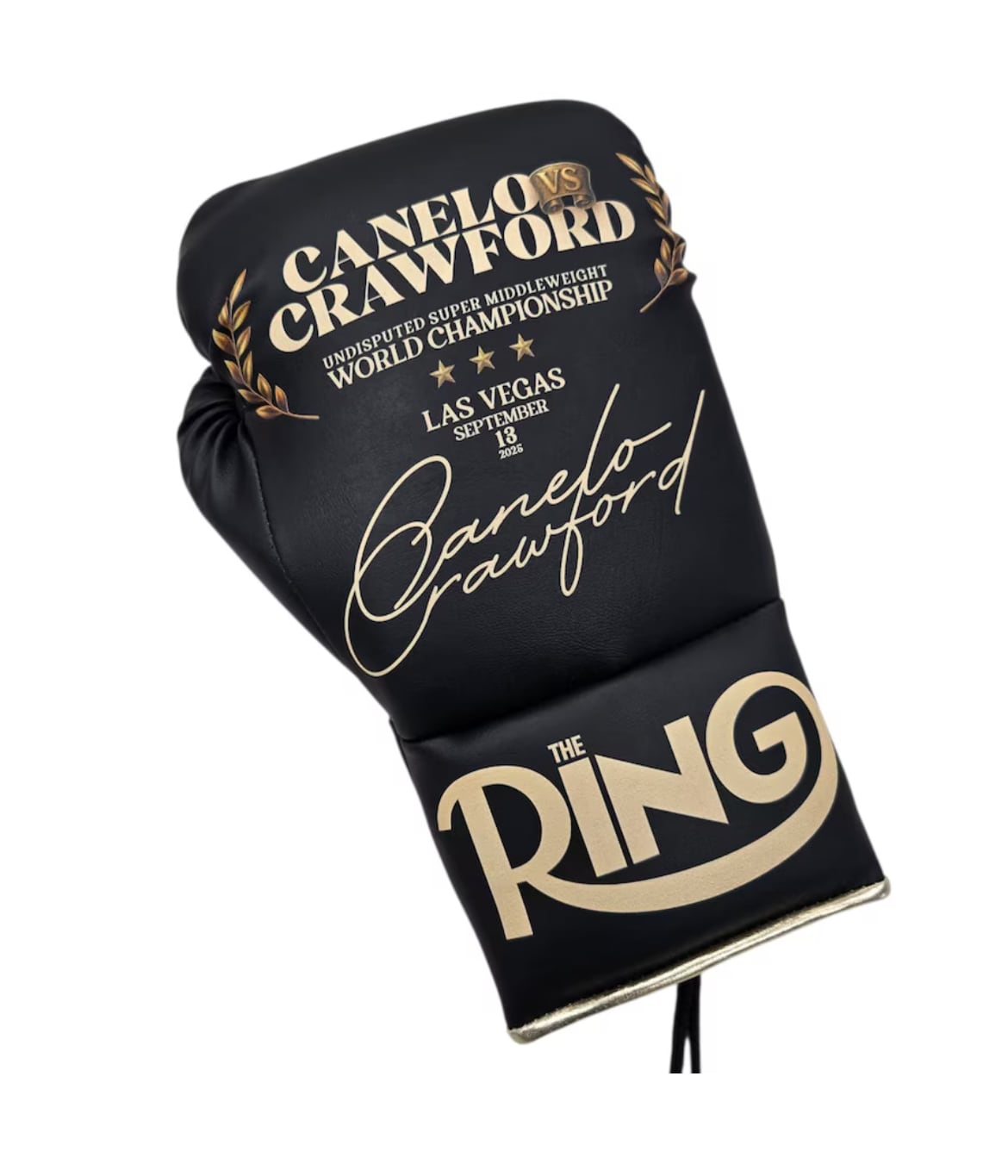 翌日発送 カネロvsクロフォード記念モデルグローブ