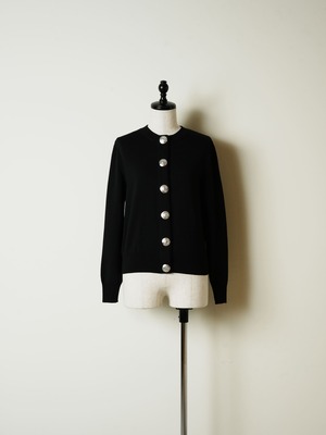 GIVENCHY ジバンシー シルバーボタン ウールカーディガン