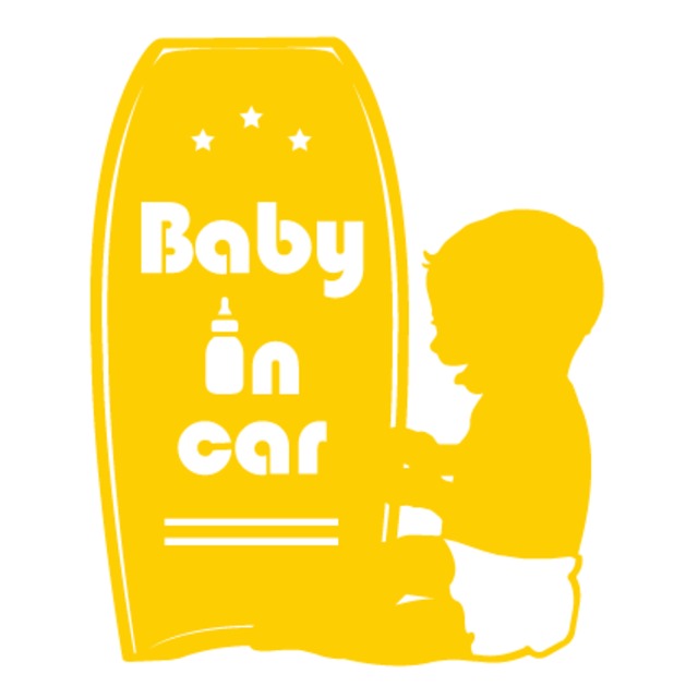 【受注生産】BB Baby in car カッティングステッカー13