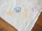 蝶と花の刺繍 クロス(シミあり) 画像3