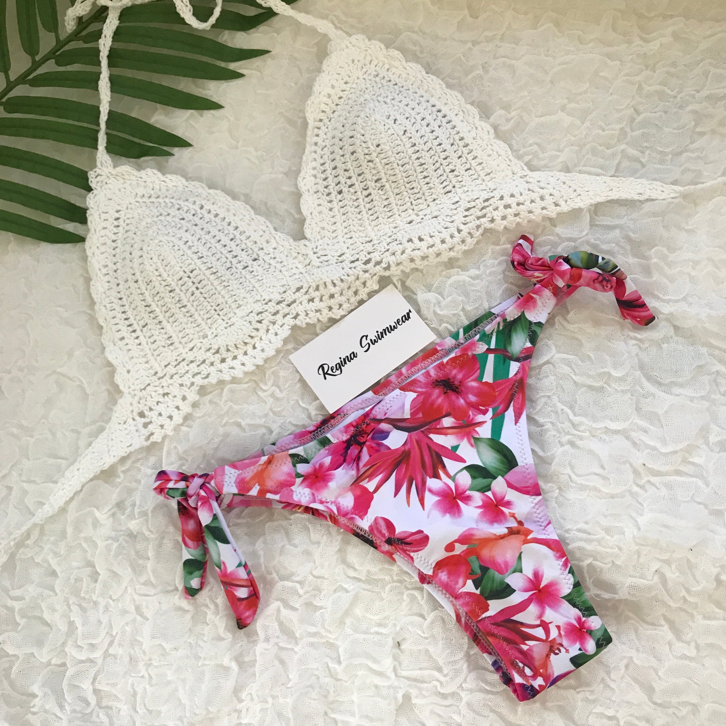 クロシェ 鍵編み ブラジリアンビキニ | REGINA SWIMWEAR