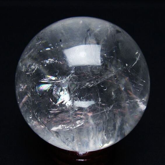 水晶 丸玉 61mm スフィア 置物 水晶玉 一点物 151-9058
