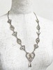 1930's〜40's Vintage Filigree Silver Hearts Necklace