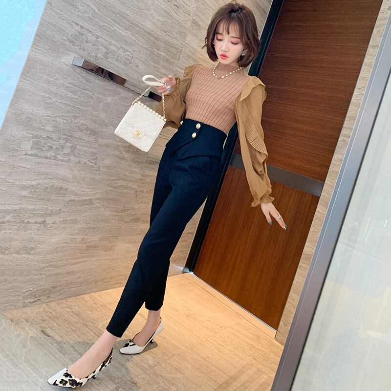 ウェストダブルブレスト薄手パンツ ウィンター 冬物 MIUCO41931349370