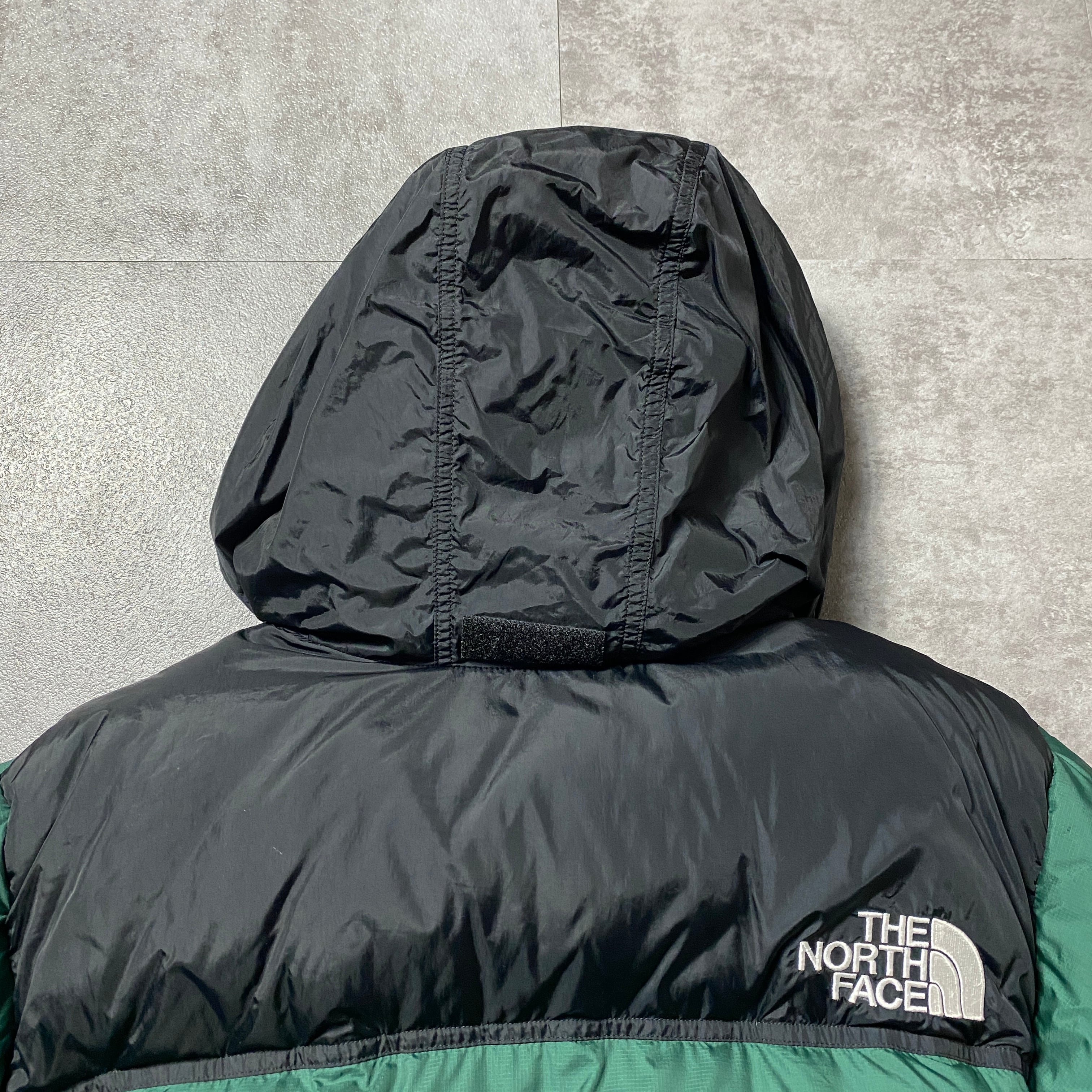 THE NORTH FACE ノースフェイス ヌプシ 刺繍ロゴ グリーン YKKジップ