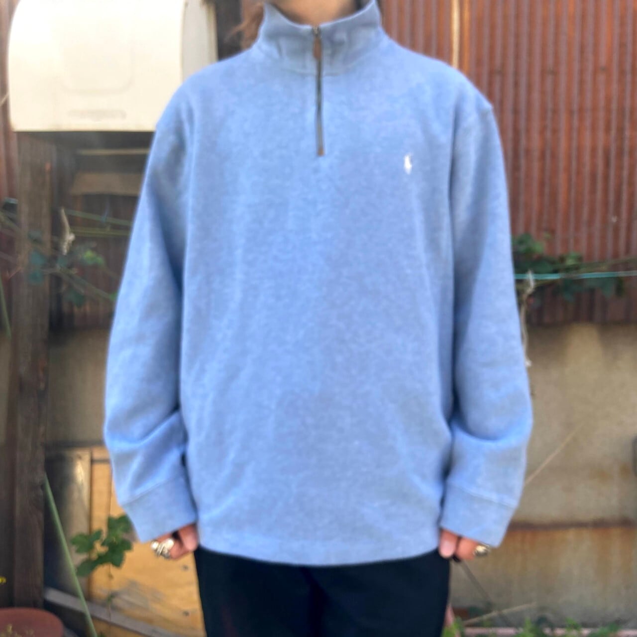 ポロバイラルフローレン ハーフジップスウェット メンズXXL 古着 Polo 