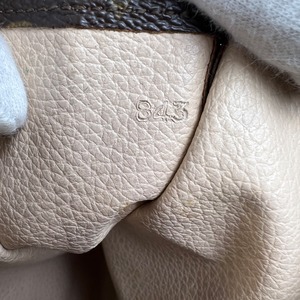 LOUIS VUITTON ルイヴィトン モノグラム LV   レザー ハンドバッグ ブラウン A-12098