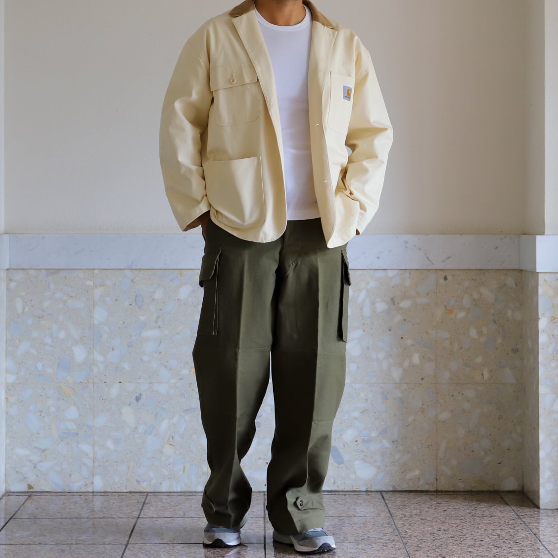 未使用】M-47 前期 FRENCH MILITARY GARGO PANTS 45 W36 dead stock