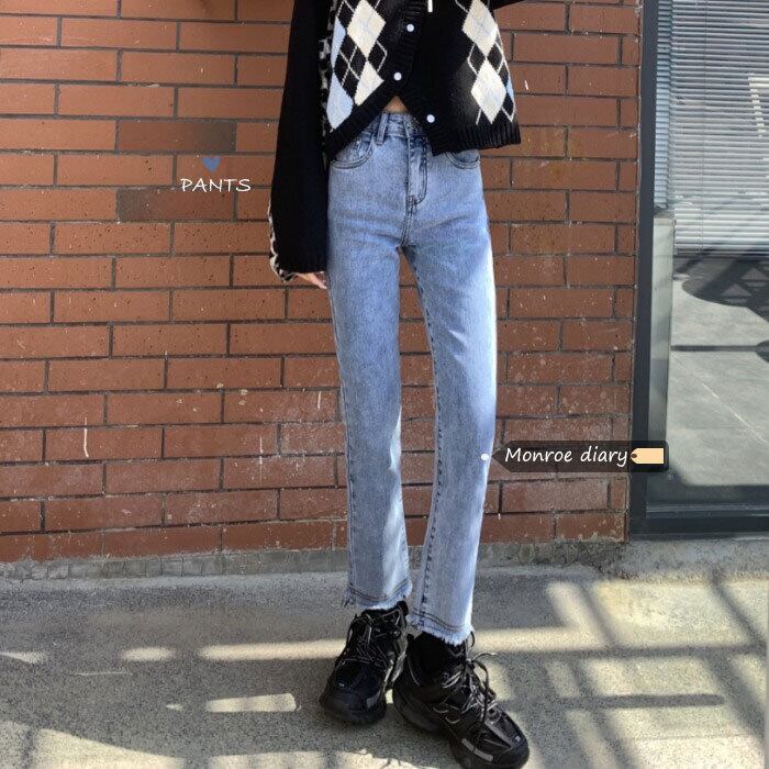 パンツ ジーンズ ハイウェストスリムルーズ モンロー570779716
