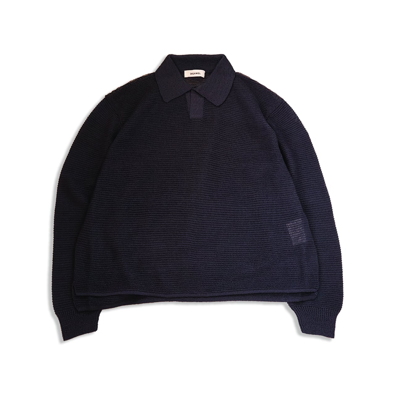 DIGAWEL Cotton knit polo(Navy) | Mono to Coto. - モノトコト -
