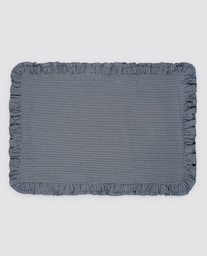 Little cotton clothes/Organic Pillowcase - Little Blue Check