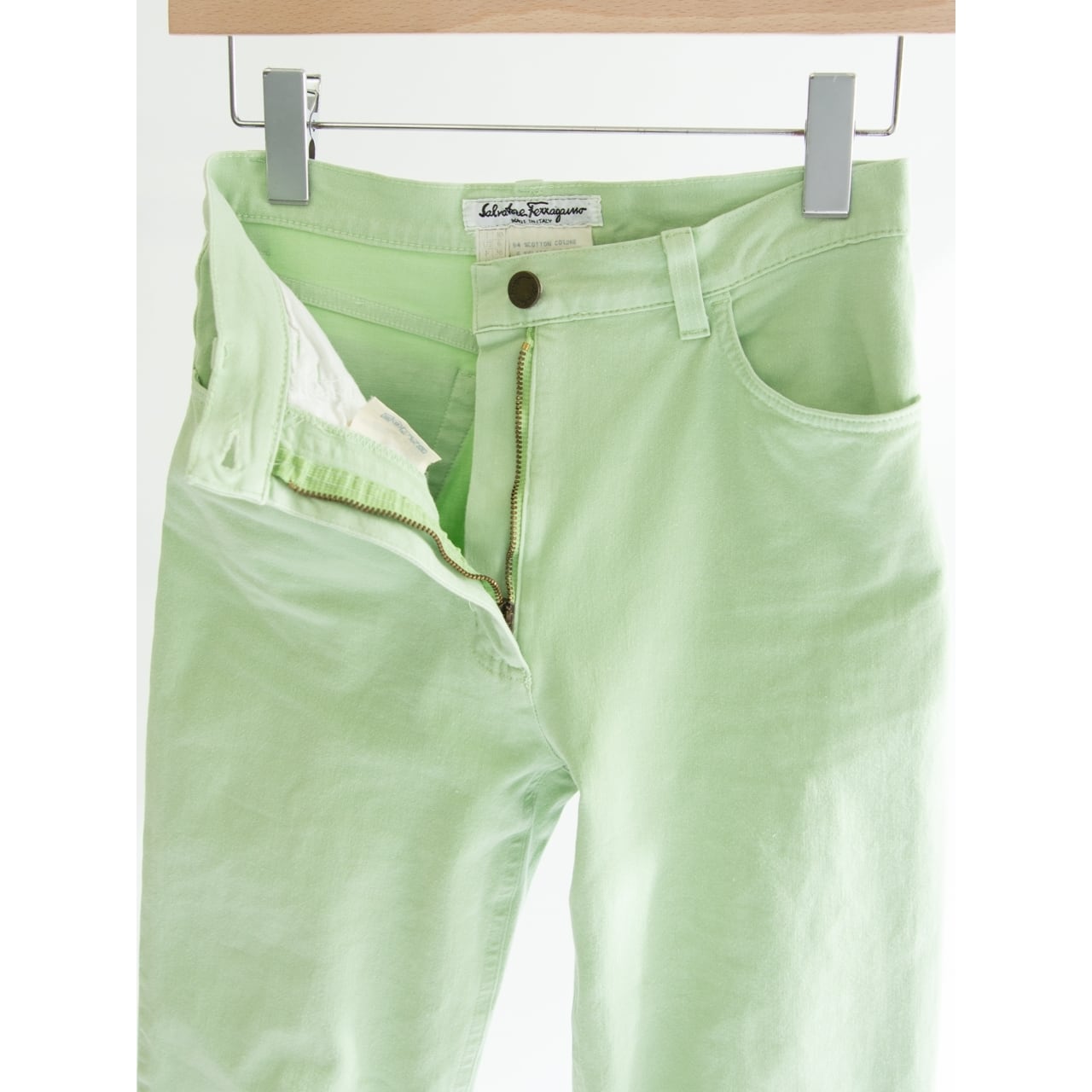 【Salvatore Ferragamo】Made in Italy Cotton Stretch Slim Pants（サルヴァトーレ フェラガモ イタリア製コットンストレッチスリムパンツ）