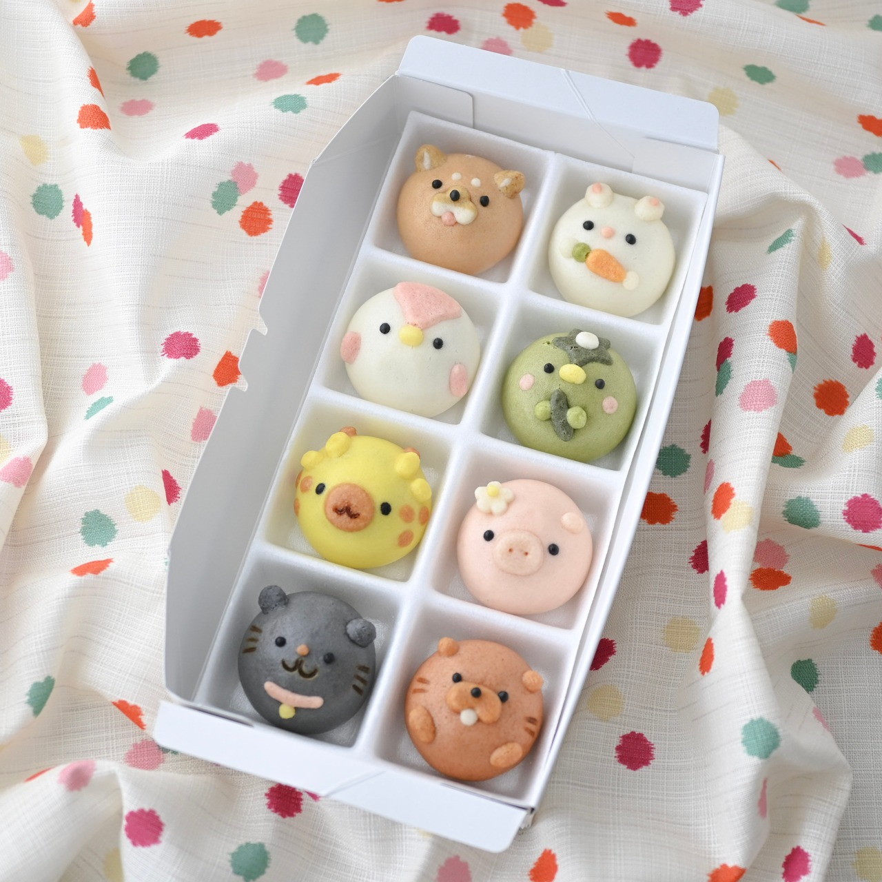 【選べる】まんまる動物まんじゅう8個入