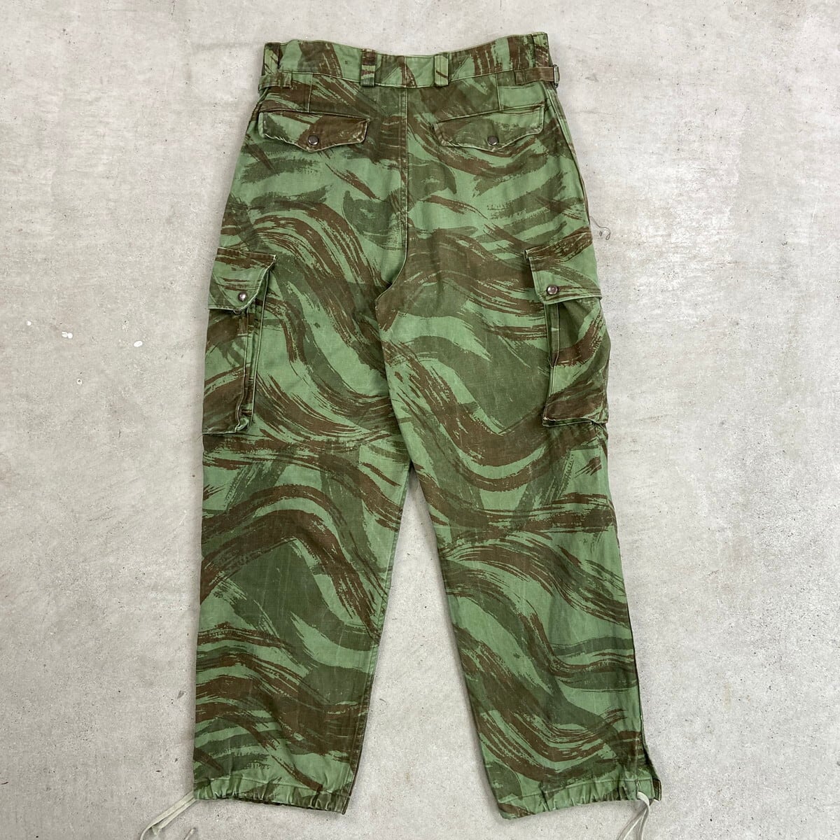 60年代 ポルトガル軍 リザードカモ パラトルーパーパンツ メンズW32