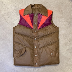 1970’S BROWN DOWN VEST
