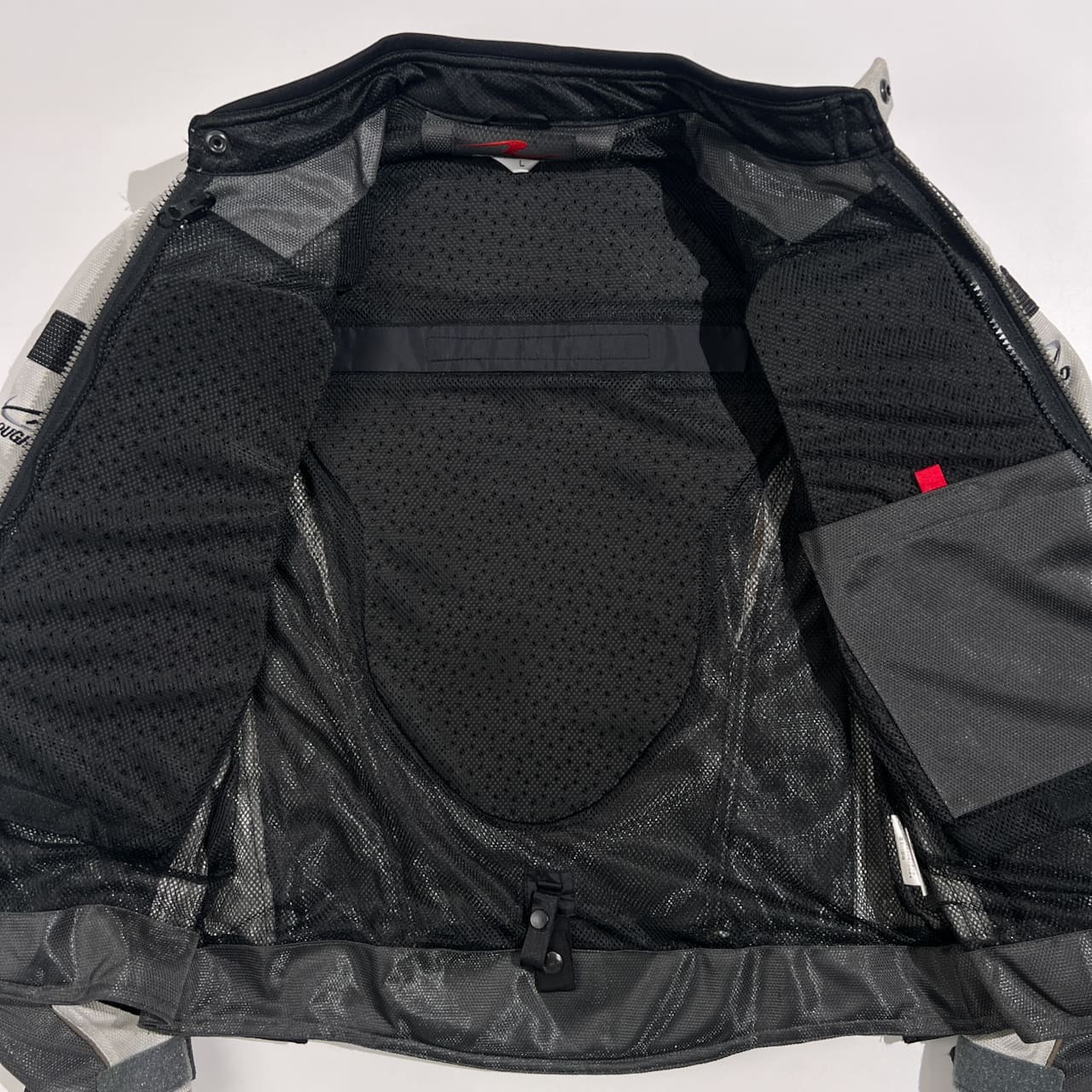 ROUGH&ROAD ラフ＆ロード メッシュ ライディングジャケット サイズ L /グレー系 メンズ プロテクター バイク バイカー