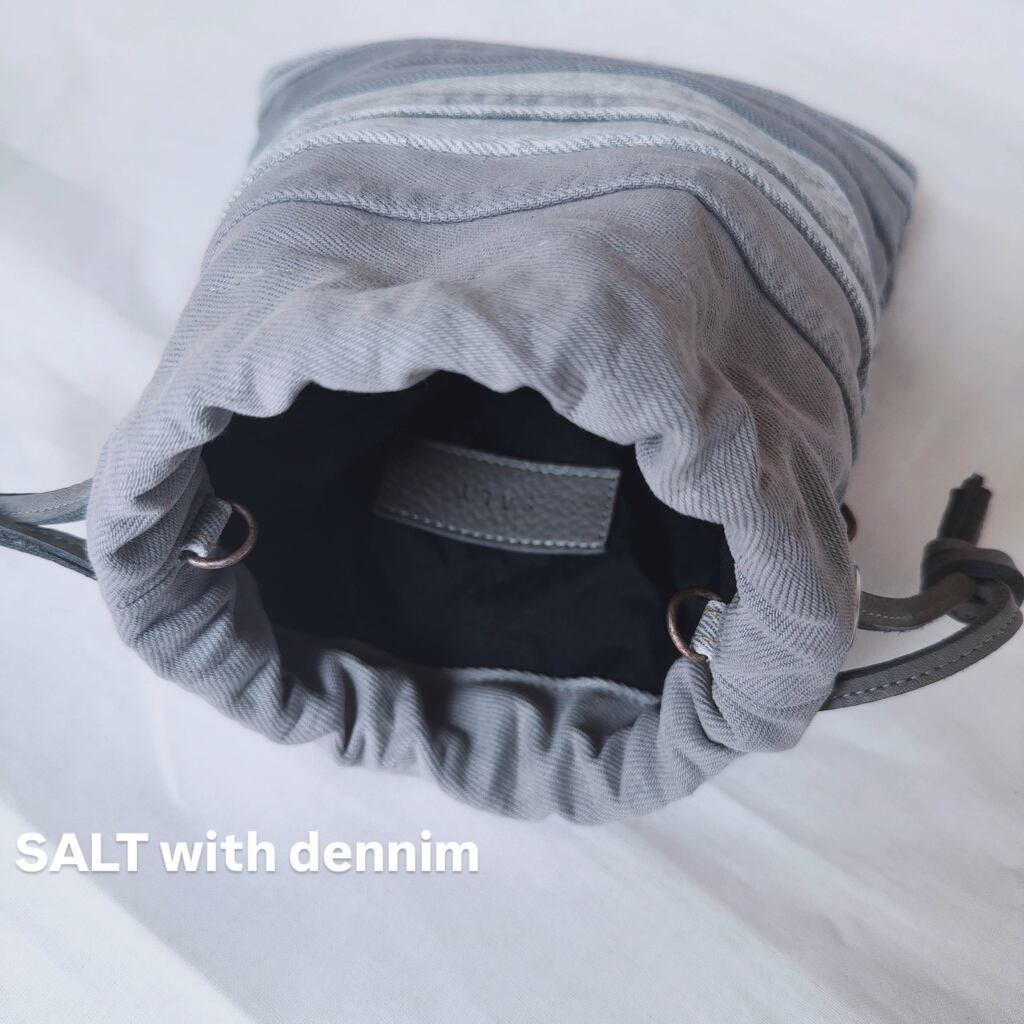 ボーダー巾着mini No.6696