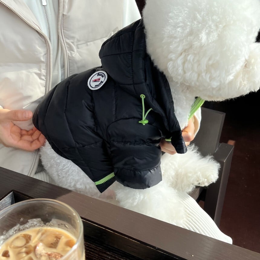 《即納》PP0004ブラックダウンフード長袖タイプ