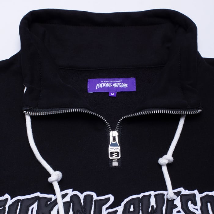 Fucking Awesome FA Quarter Zip Pullover Black ファッキングオーサム