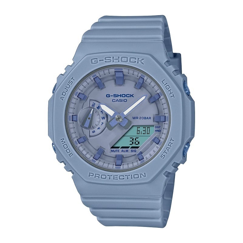 特価 カシオ G-SHOCK GMA-S2100BA-2A2JF ミッドサイズ ブルー カシオーク レディース腕時計  栗田時計店(1966年創業の正規販売店)