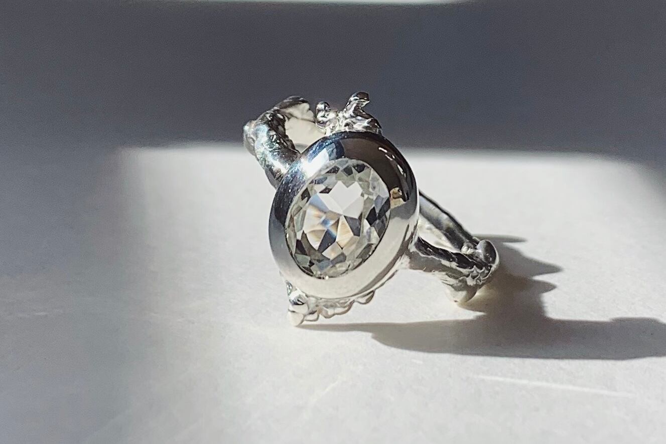 狭間 水晶 silver no.289