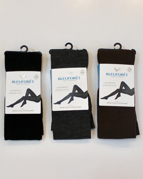 BLEU FORET/wool tights
