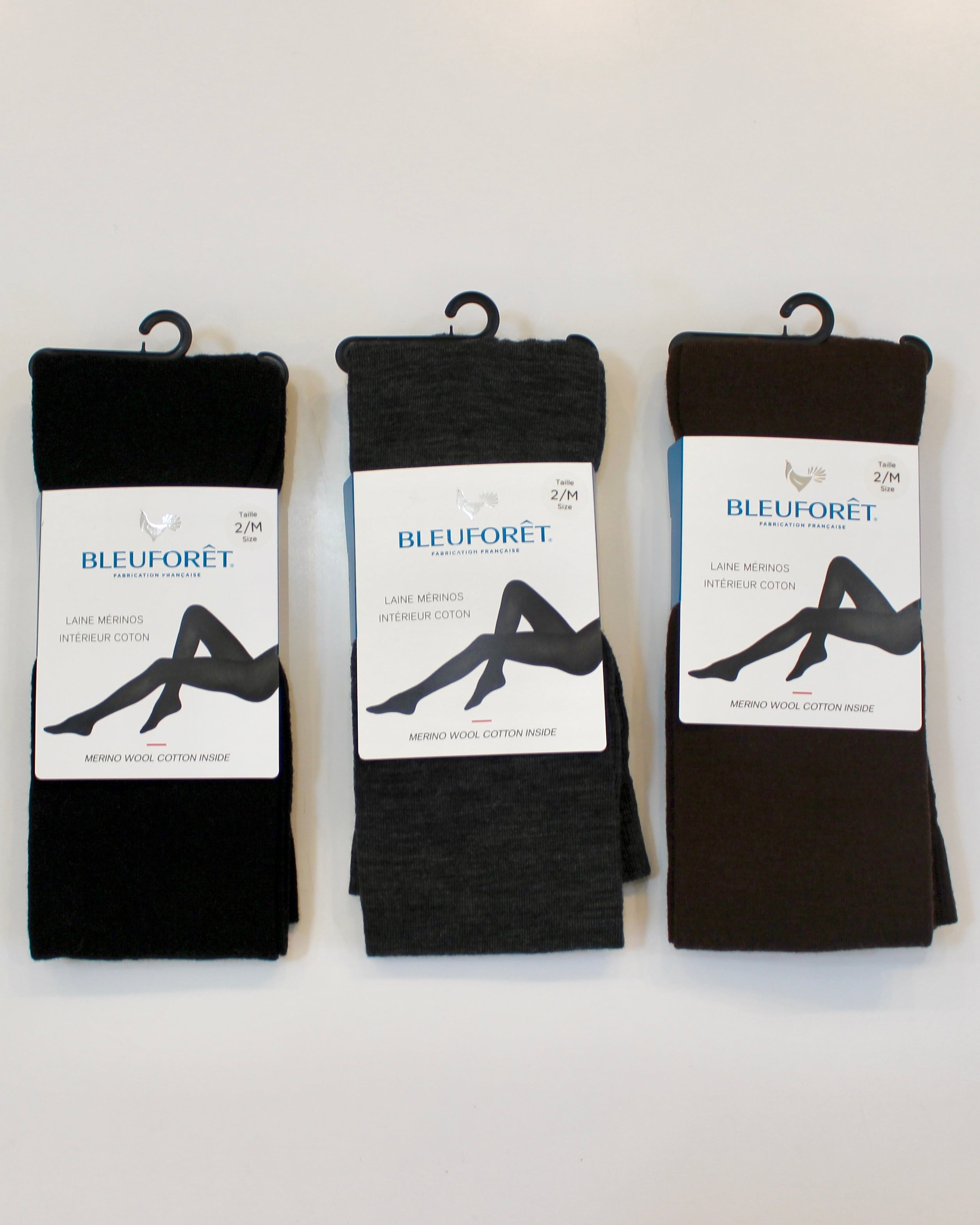 BLEU FORET/wool tights