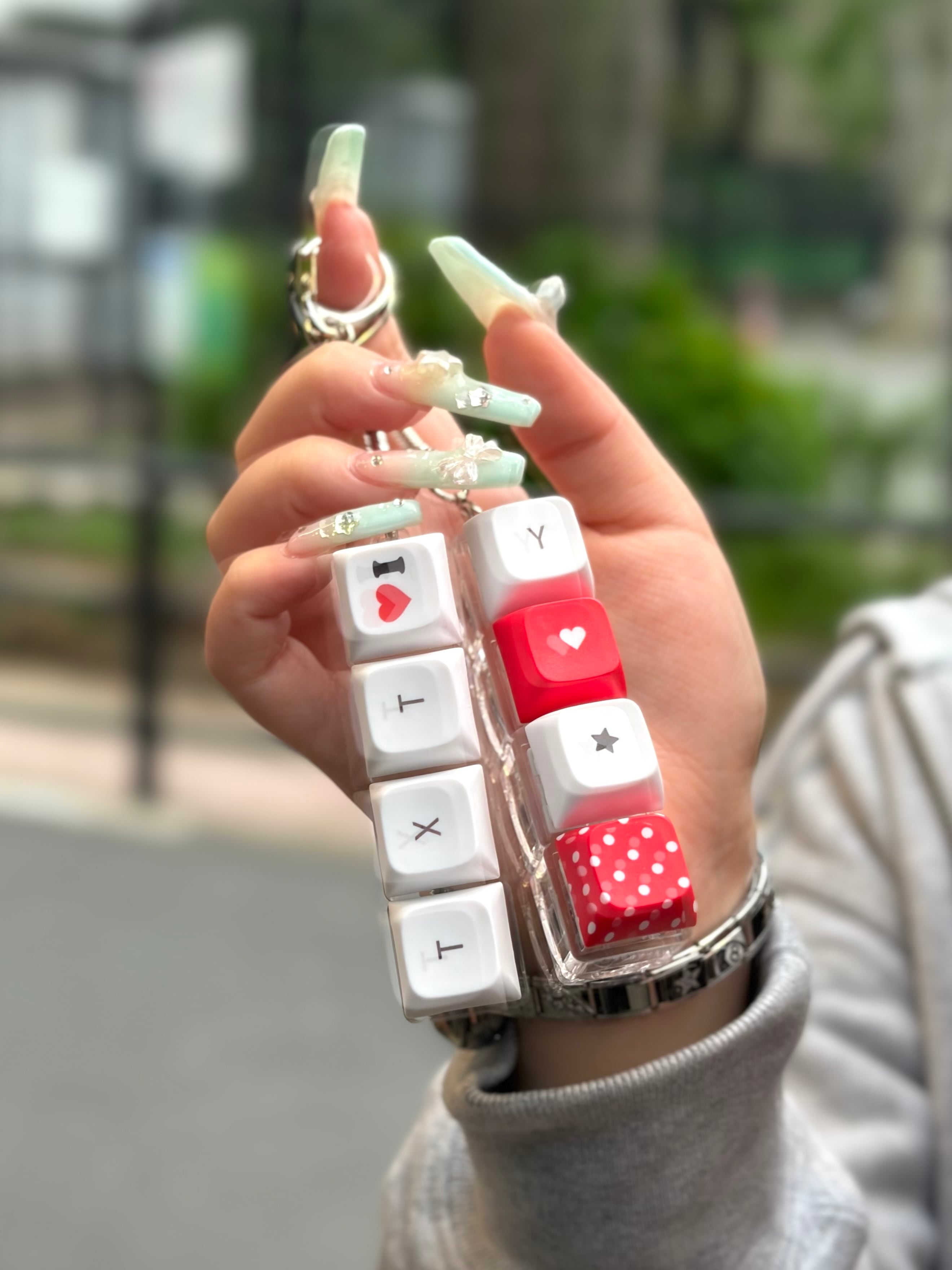 カスタムキーボードキーリング4個セット | lattencos