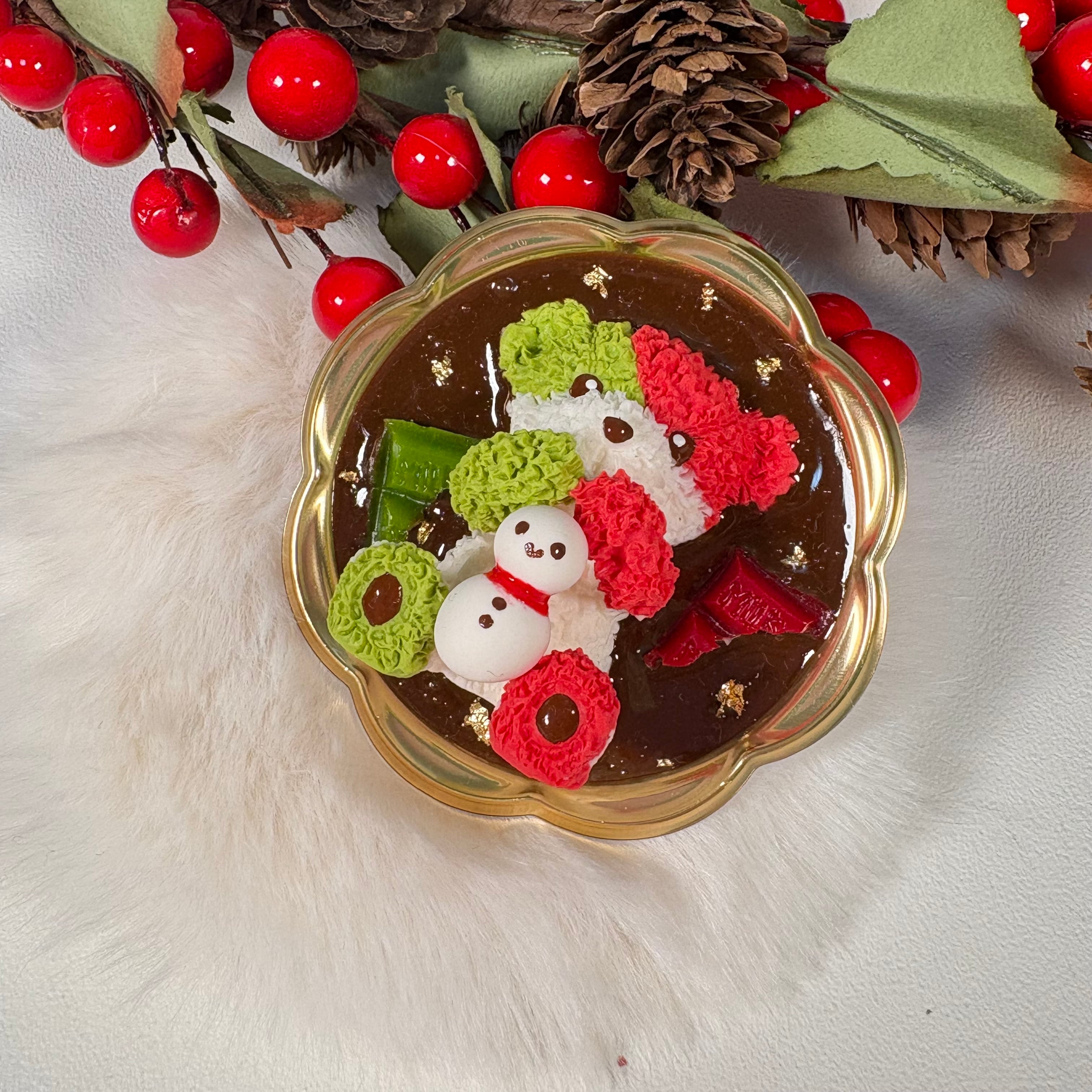 レアくまスノーマンバークチョコマグネット