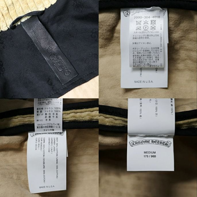 chrome heartsクロムハーツベージュ コーデュロイ ショートパンツ M