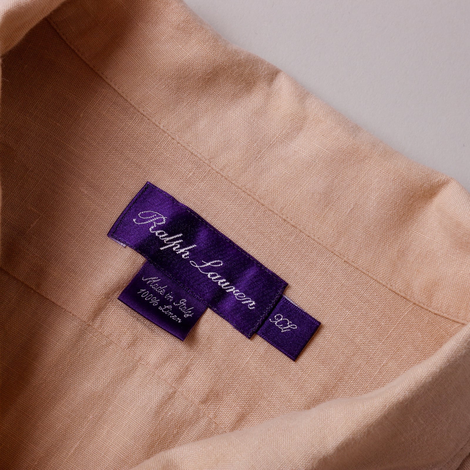 定価10万】Ralph Lauren Purple Label special linen shirt made in