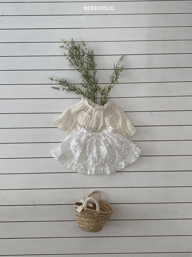 入荷待ち[bebeholic] french layered skirt 