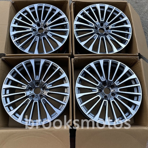 20インチ NEW マルチスポーク スタイル グレー ホイール 2019+ BMW G07 X7 5X112 20X8.5 BRN-1234