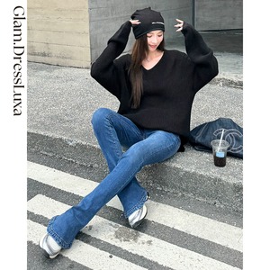 Slim Flare ストレッチデニムパンツ/2color_P87