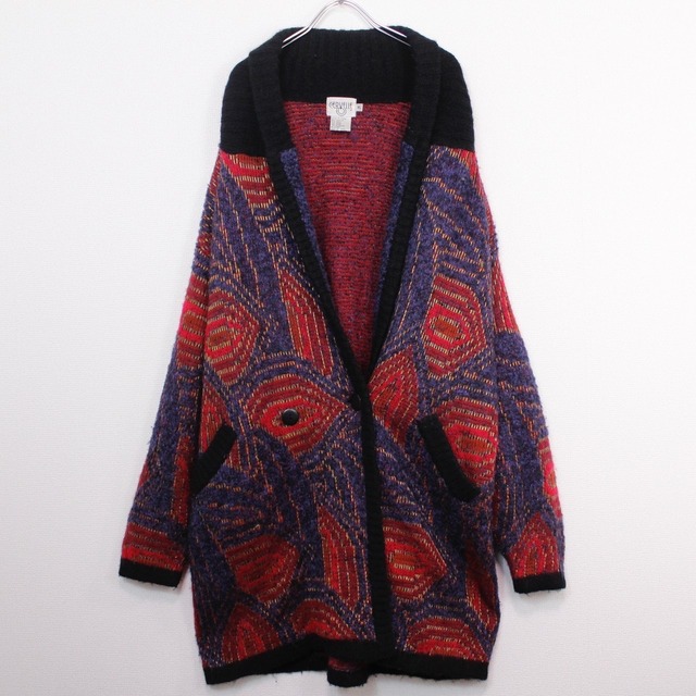 【act2】Special Artistic Whole Pattern Shawl Collar Coat