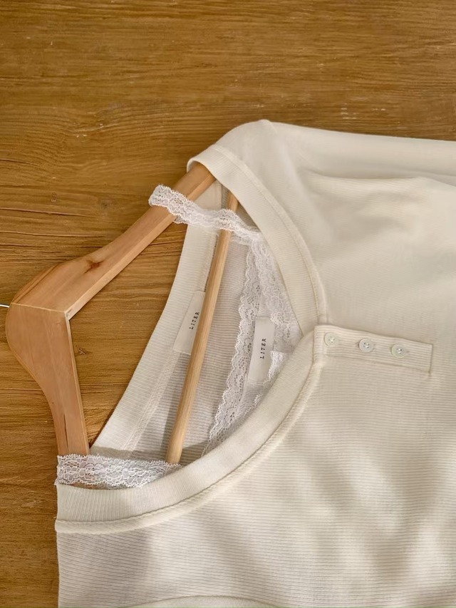 (予約) LITER / Katie lace cami 2color