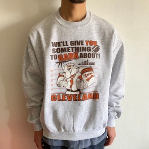 made in MEXICO  90s JERZEES CLEVELAND sweat shirt{メキシコ製　90s　ジャージーズ　クリーブランド　スエット　シャツ　古着　メンズ}ユニセックス