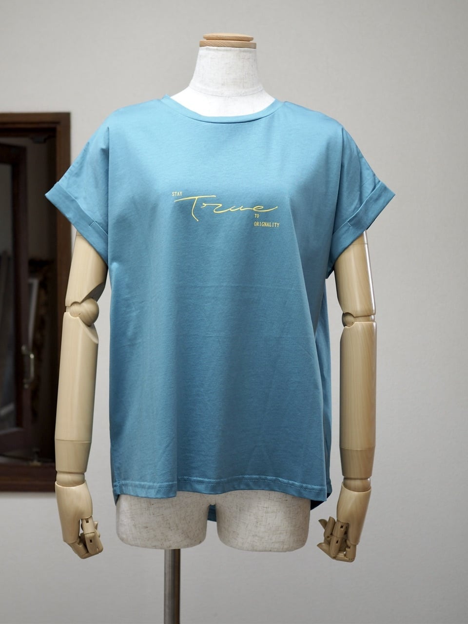 ロゴフレンチTシャツ <ブルー>