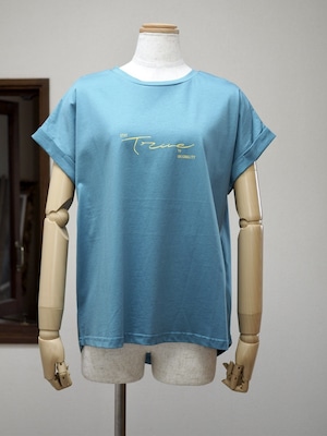ロゴフレンチTシャツ <ブルー>