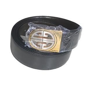 vintage GIVENCHY logo buckle leather belt