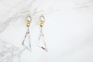 pierce/earring perl x △