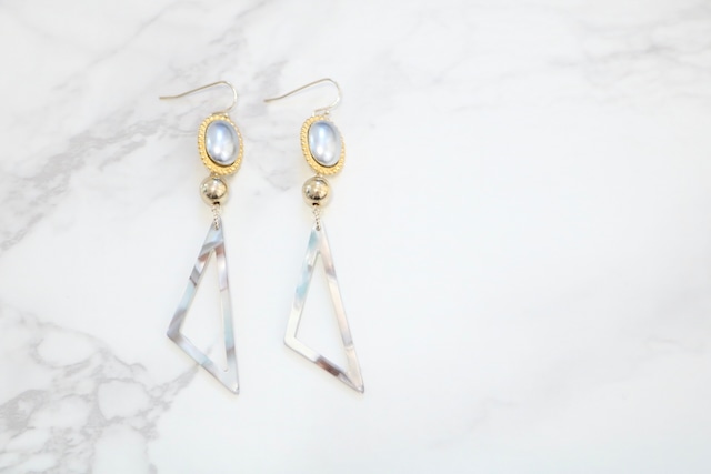 pierce/earring perl x △