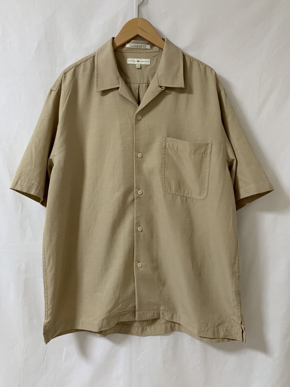 1990's Silk × Cotton Open Collat Shirt